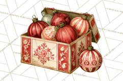 Vintage Farmhouse Christmas Decor PNG Product Image 3