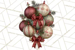 Christmas Circus Clipart, Vintage Christmas Circus PNG Product Image 3