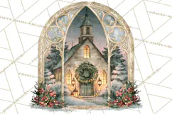 Christmas Through The Window PNG Clipart Product Image 3