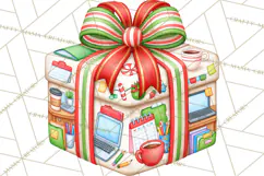 Multi Christmas Gifts Clipart PNG, Themed Wrapped Presents Product Image 4