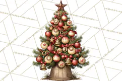Western Christmas Clipart PNG, Cowboy Christmas, Rustic Product Image 3