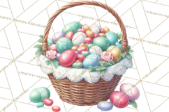 Easter Egg Hunt Clipart, Easter PNG, Sublimation Designs Product Image 2