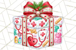 Multi Christmas Gifts Clipart PNG, Themed Wrapped Presents Product Image 5