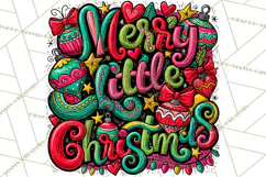 Whimsical Christmas Shirt Graphic PNG Holiday Doodle Quote Product Image 4