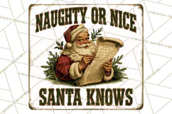 Vintage Christmas Metal Sign Clipart, Funny, Inspirational Product Image 4