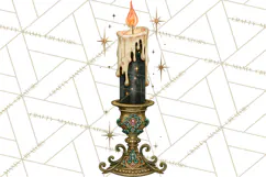 Vintage Witch Apothecary Clipart PNG, Halloween Magic Product Image 4