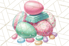Easter Egg Hunt Clipart, Easter PNG, Sublimation Designs Product Image 3