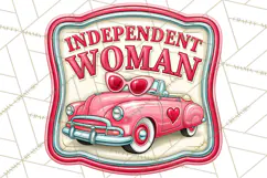 Girl Power Retro Diner Sign PNG Clipart Product Image 3