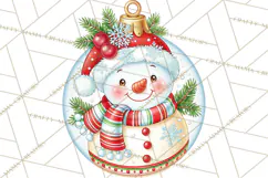 Multi Themed Christmas Ornament Clipart PNG Product Image 4