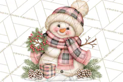 Buffalo Plaid Christmas PNG Clipart Product Image 4