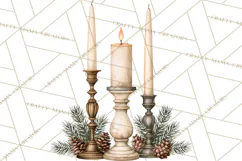 Vintage Farmhouse Christmas Decor PNG Product Image 4