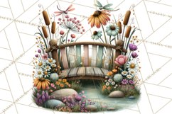 Small Town Summer Clipart PNG Scenes Product Image 4