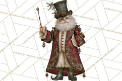 Christmas Circus Clipart, Vintage Christmas Circus PNG Product Image 4
