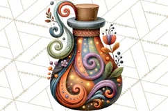 Halloween Floral Clipart PNG Spooky Flowers Images Product Image 4