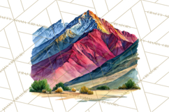 Watercolor Inspirational Landscape Backgrounds Product Image 4