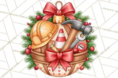 Multi Themed Christmas Ornament Clipart PNG Product Image 5