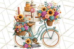 Small Town Summer Clipart PNG Scenes Product Image 5