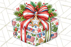 Multi Christmas Gifts Clipart PNG, Themed Wrapped Presents Product Image 2