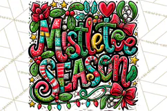 Whimsical Christmas Shirt Graphic PNG Holiday Doodle Quote Product Image 5