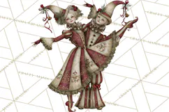 Christmas Circus Clipart, Vintage Christmas Circus PNG Product Image 5