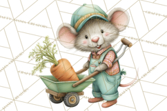 Mischievous Mouse Occupation Clipart PNG Product Image 4