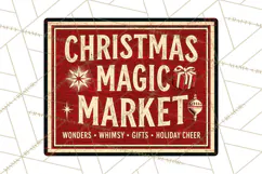 Vintage Christmas Signs Clipart PNG Product Image 5
