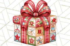 Multi Christmas Gifts Clipart PNG, Themed Wrapped Presents Product Image 2