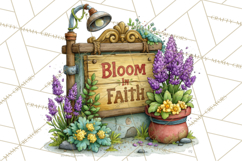 Heartfelt Inspirational Floral PNG Clipart Product Image 2