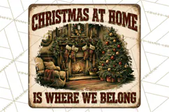Vintage Christmas Metal Sign Clipart, Funny, Inspirational Product Image 2
