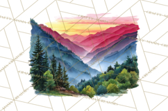 Watercolor Inspirational Landscape Backgrounds Product Image 5