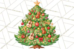 Multi Themed Christmas Trees Clipart PNG Product Image 2