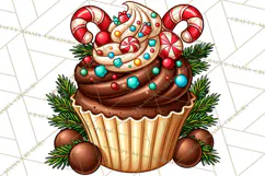 Cocoa Christmas Clipart, Chocolate Coffee Holiday PNG Product Image 3