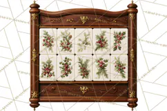 Christmas Mahjong Clipart, Holiday Mahjong Tiles PNG Product Image 2