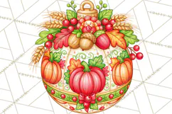 Multi Themed Christmas Ornament Clipart PNG Product Image 2