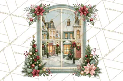 Christmas Through The Window PNG Clipart Product Image 3