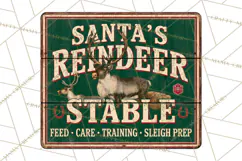 Vintage Christmas Signs Clipart PNG Product Image 3