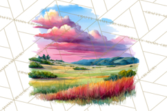 Watercolor Inspirational Landscape Backgrounds Product Image 2