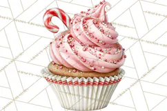Peppermint Christmas Treasures Clipart PNG, Candy Cane Product Image 3