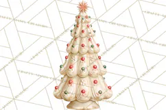 Vintage Farmhouse Christmas Decor PNG Product Image 3