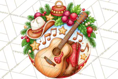 Multi Themed Christmas Ornament Clipart PNG Product Image 3