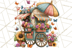 Small Town Summer Clipart PNG Scenes Product Image 3