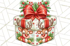 Multi Christmas Gifts Clipart PNG, Themed Wrapped Presents Product Image 3