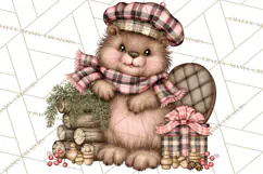 Buffalo Plaid Christmas PNG Clipart Product Image 4