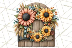 Inspirational Farmhouse Sunflower Clipart PNG Product Image 4