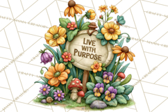 Heartfelt Inspirational Floral PNG Clipart Product Image 4