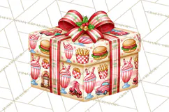 Multi Christmas Gifts Clipart PNG, Themed Wrapped Presents Product Image 4