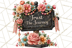 Inspirational Butterfly Sign Clipart PNG Product Image 4
