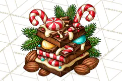 Cocoa Christmas Clipart, Chocolate Coffee Holiday PNG Product Image 5
