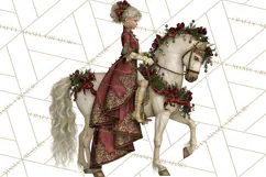 Christmas Circus Clipart, Vintage Christmas Circus PNG Product Image 4
