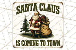 Vintage Christmas Metal Sign Clipart, Funny, Inspirational Product Image 4